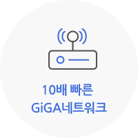 10배 빠른 GiGA네트워크